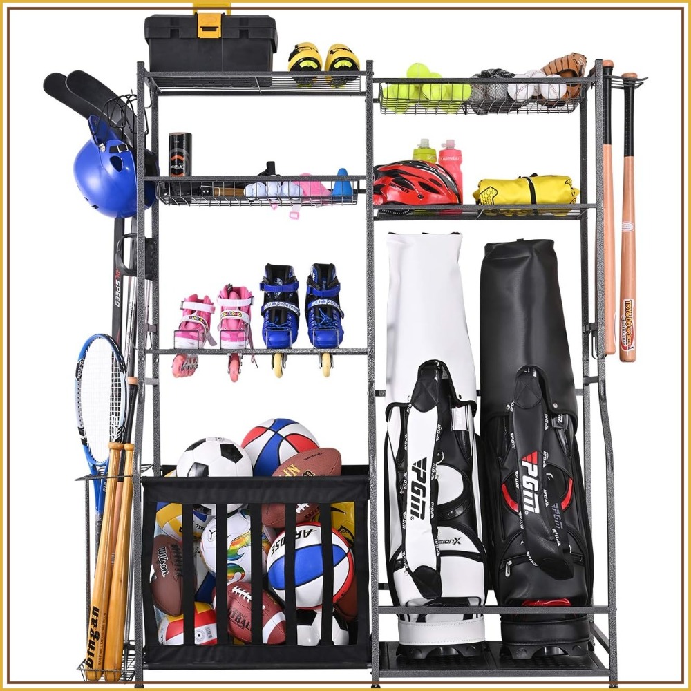 Golf Equipment Garage Storage - Garage Sports Equipment Storage, 2 Golf