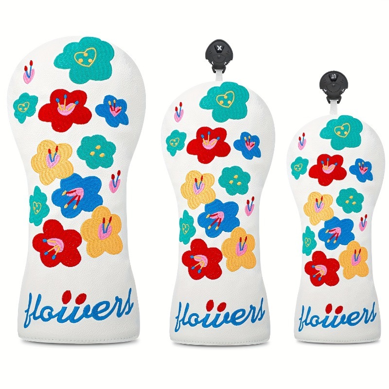 Golf Equipment Suppliers - Floral Design Golf Club Head Cover