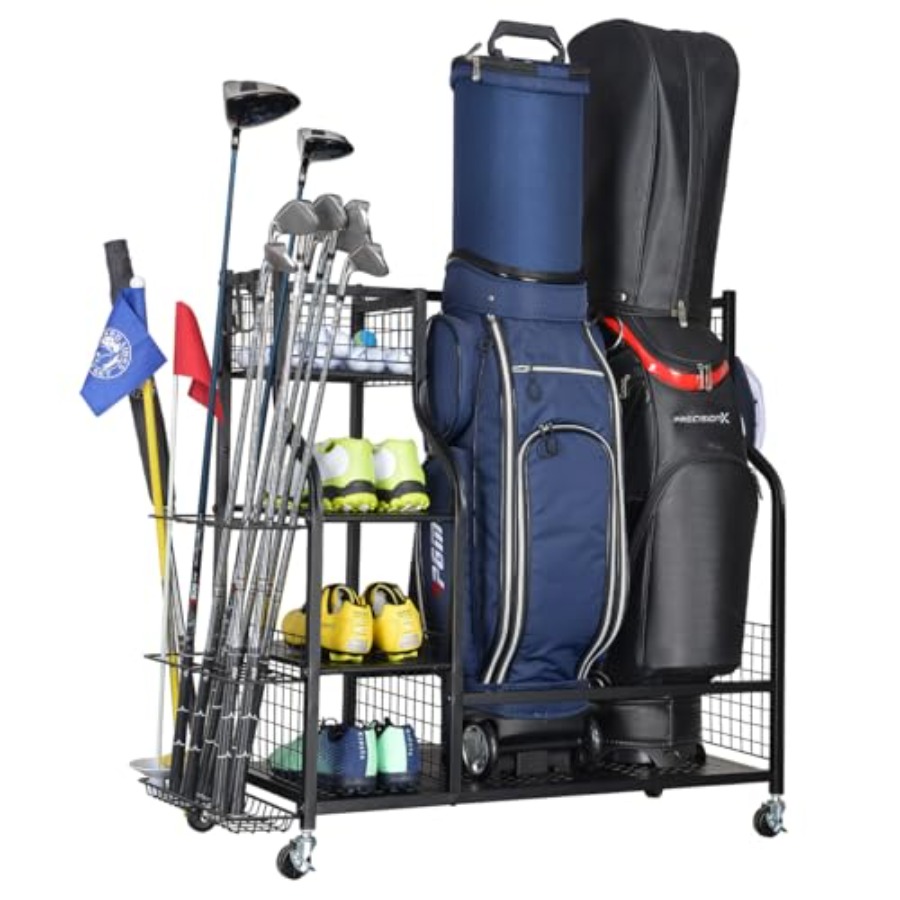 Golf Equipment Garage Storage - Golf Bag Garage Storage Organizer Extra