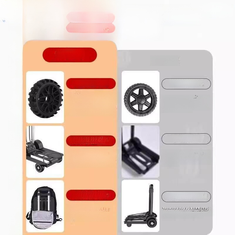Portable Shopping Cart Hand-Pu – Pull Cart Fold Bewertung und Preis