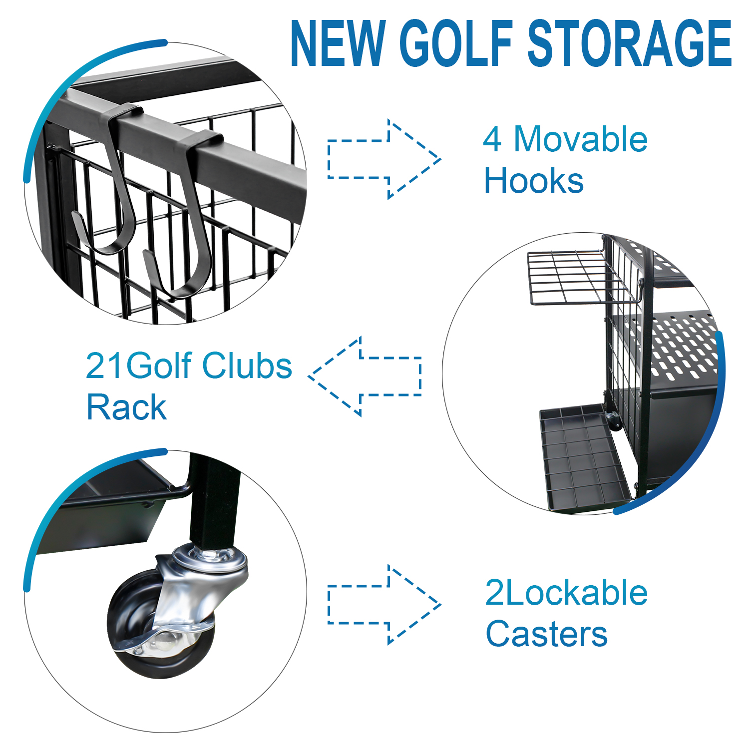 Golf Bag Storage Garage Organi – Golf Equipment Garage Storage Bewertung und Preis