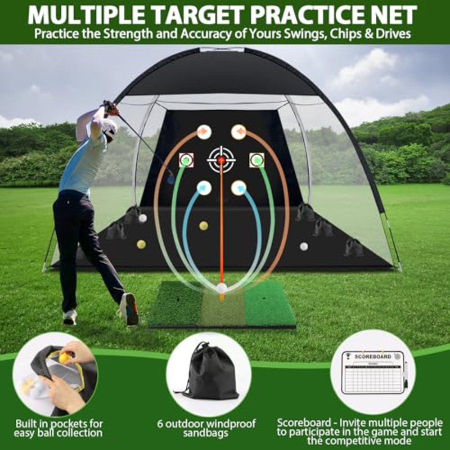 Golf Net, 10x7 Ft Practice Hit – Practice Net Hitting Bewertung und Preis