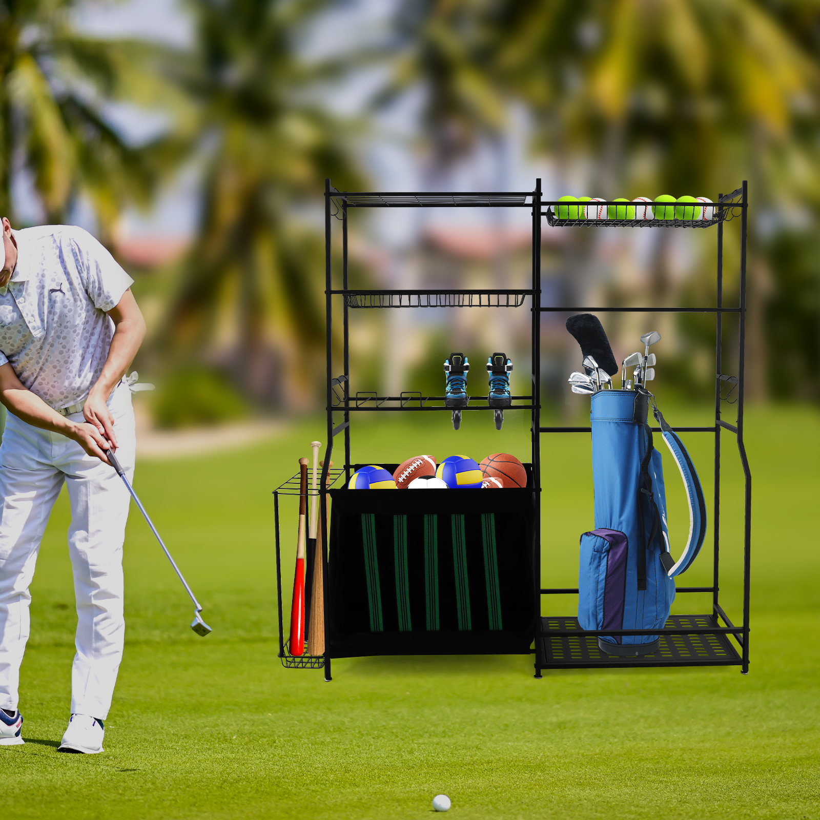Sports Equipment Storage Rack  – Golf Equipment Garage Storage Bewertung und Preis