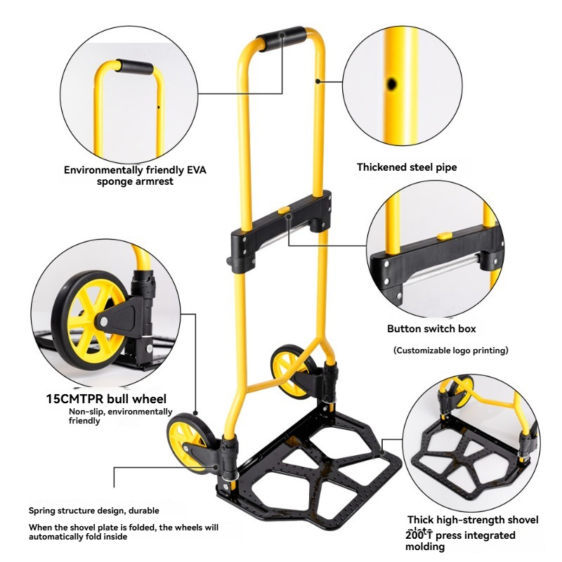Folding Hand Truck Portable,Li – Pull Cart Fold Bewertung und Preis