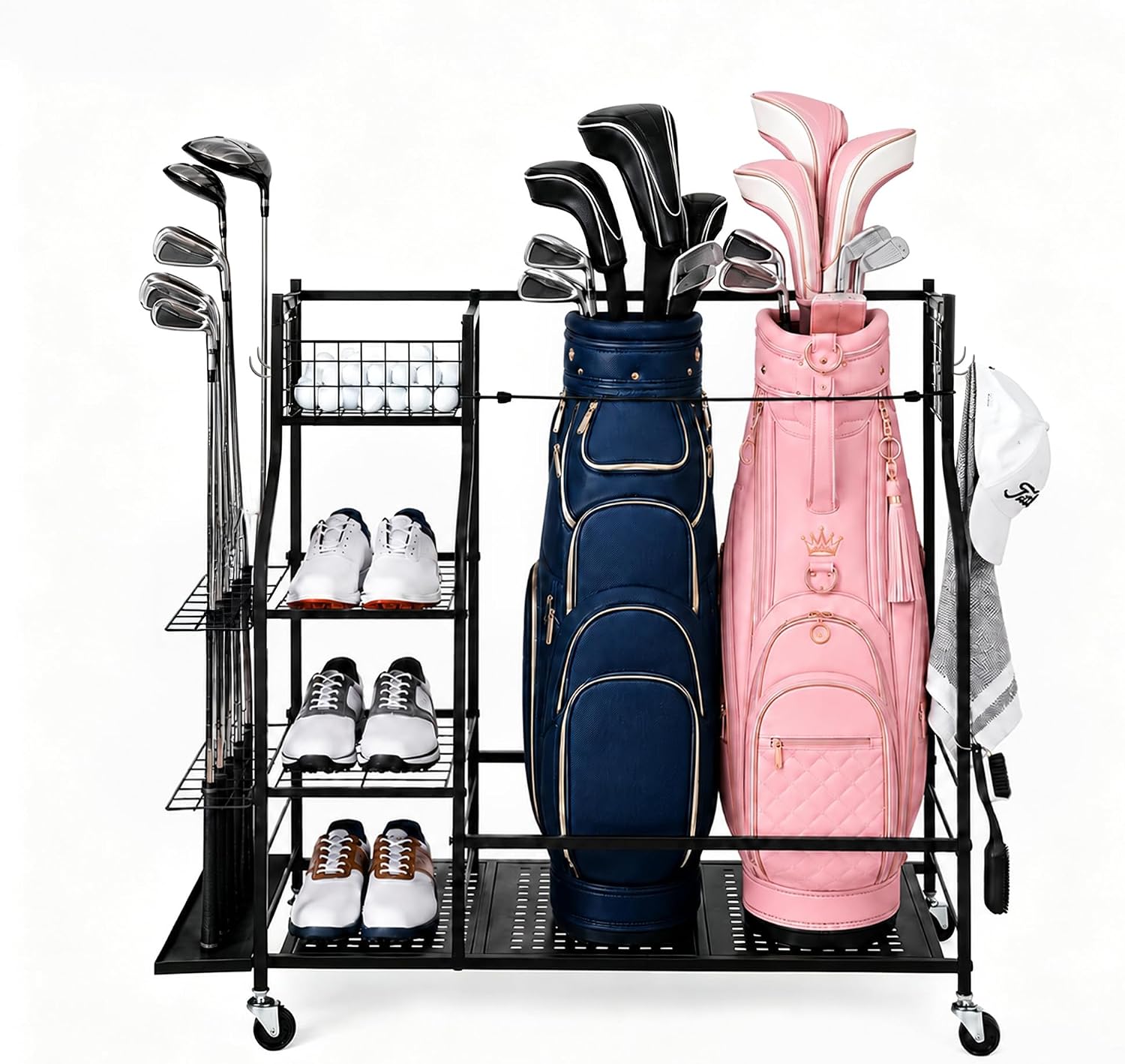 Heavy Duty Golf Bag Storage Ra – Golf Equipment Garage Storage Bewertung und Preis