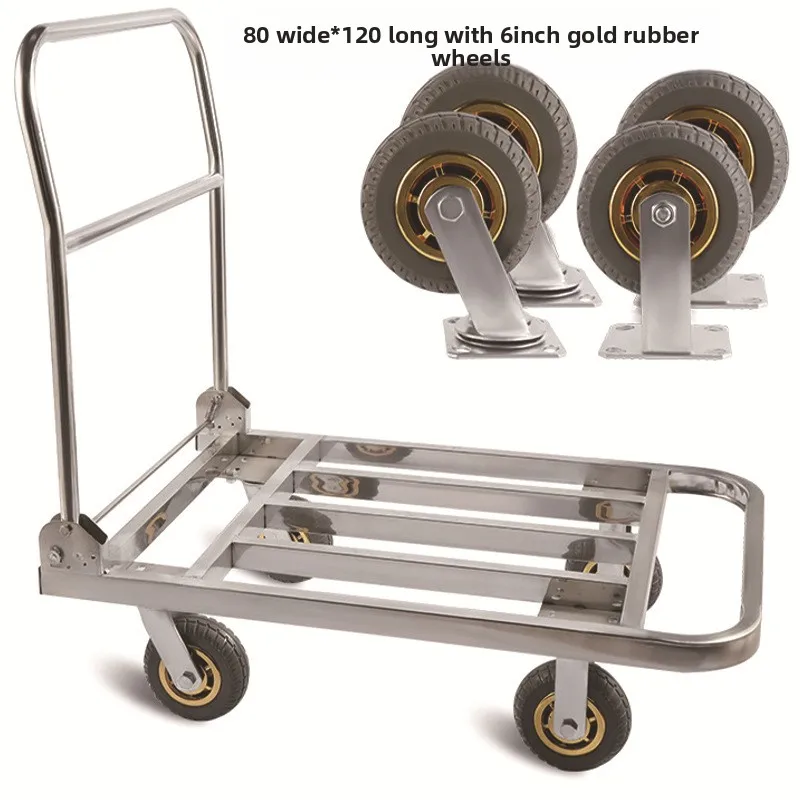 Trolley Stainless steel flatbe – Pull Cart Fold Bewertung und Preis