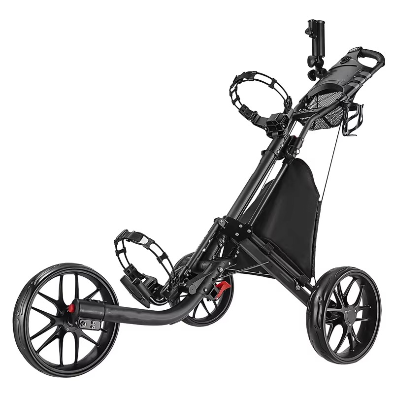 Golf Push Cart 4 Wheel Sturdy  – Pull Cart Fold Bewertung und Preis