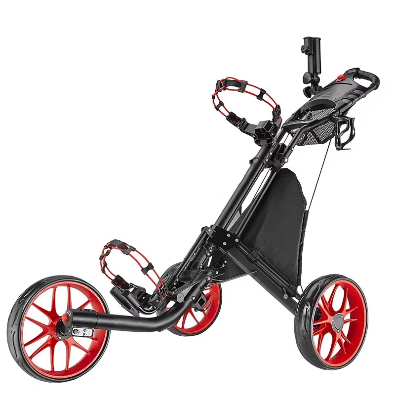 Golf Push Cart 4 Wheel Sturdy  – Pull Cart Fold Bewertung und Preis