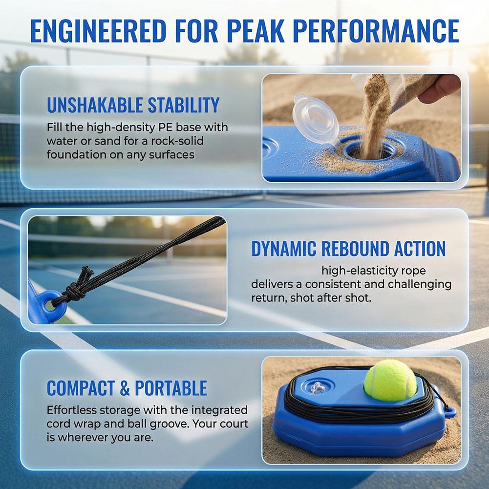 Portable Tennis Rebound Net -  – Practice Net Hitting Bewertung und Preis